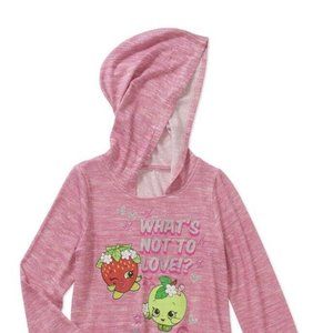 Girls Shopkins Hacci Hooded Top NWT